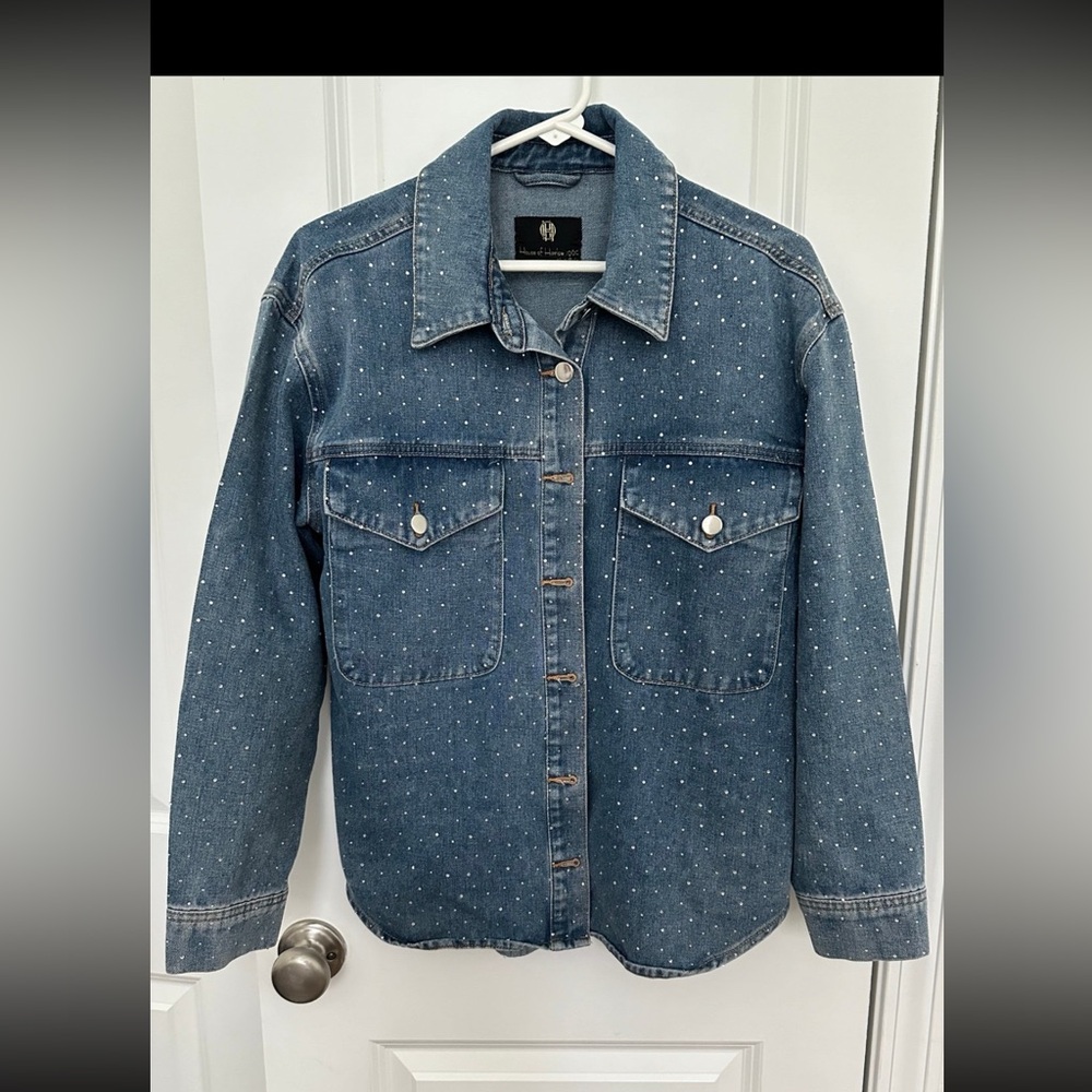 House of Harlow Embellished Utility Shirt/Jacket